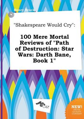 Book cover for Shakespeare Would Cry