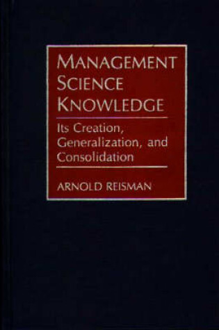 Cover of Management Science Knowledge