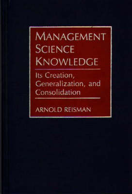 Book cover for Management Science Knowledge