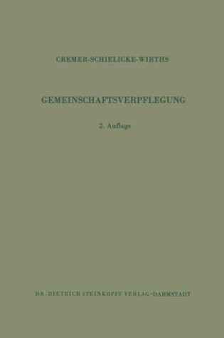 Cover of Gemeinschaftsverpflegung