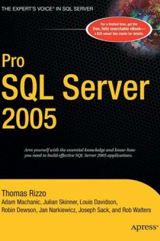 Cover of Pro SQL Server 2005