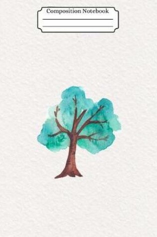 Cover of Composition Notebook Watercolor Tree Design Vol 21