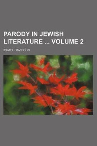 Cover of Parody in Jewish Literature Volume 2