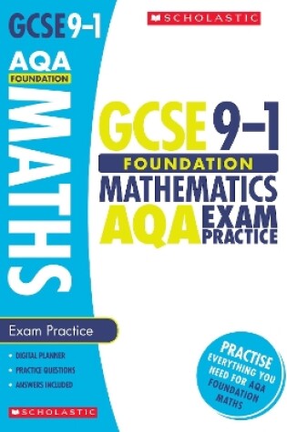 Cover of Maths Foundation Exam Practice Book for AQA