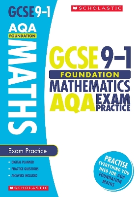 Book cover for Maths Foundation Exam Practice Book for AQA