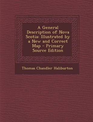 Book cover for A General Description of Nova Scotia