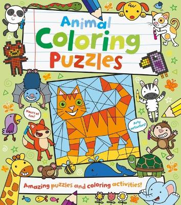 Book cover for Animal Coloring Puzzles