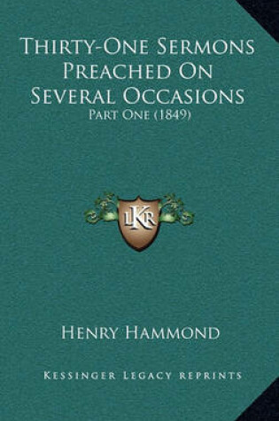 Cover of Thirty-One Sermons Preached on Several Occasions