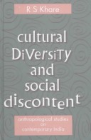 Book cover for Cultural Diversity and Social Discontent