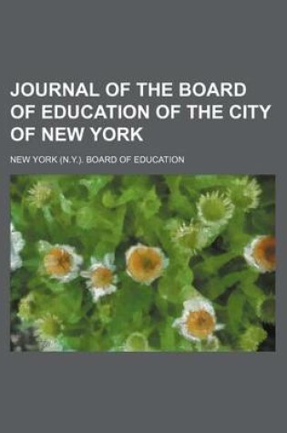 Cover of Journal of the Board of Education of the City of New York