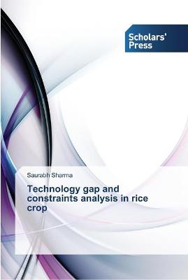 Book cover for Technology gap and constraints analysis in rice crop