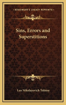 Book cover for Sins, Errors and Superstitions