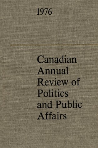 Cover of Cdn Annual Review 1976