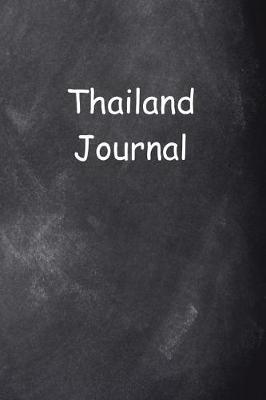 Cover of Thailand Journal Chalkboard Design