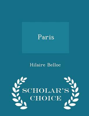 Book cover for Paris - Scholar's Choice Edition