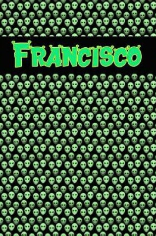 Cover of 120 Page Handwriting Practice Book with Green Alien Cover Francisco