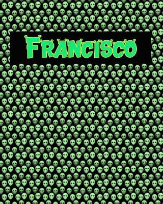 Book cover for 120 Page Handwriting Practice Book with Green Alien Cover Francisco