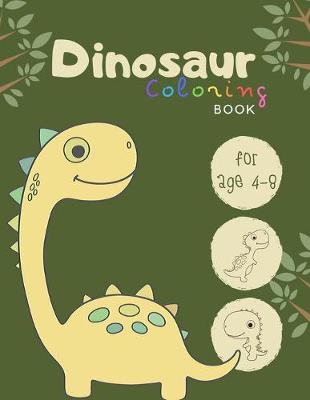 Book cover for Dinosaur coloring book