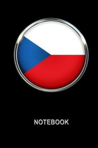 Cover of Notebook. Czech Republic Flag Cover. Composition Notebook. College Ruled. 8.5 x 11. 120 Pages.