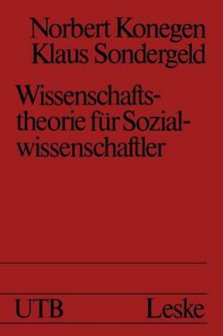 Cover of Wissenschaftstheorie für Sozialwissenschaftler