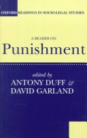 Cover of A Reader on Punishment