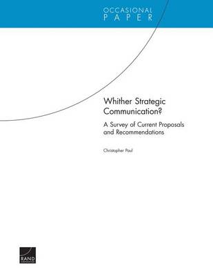 Cover of Whither Strategic Communication?