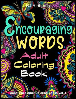 Cover of Encouraging Words Adult Coloring Book