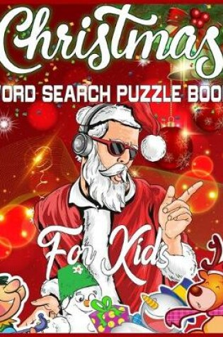 Cover of Christmas Word Search Puzzle Book For Kids