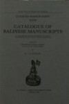Book cover for Catalogue of Balinese Manuscripts in the Library of the University of Leiden and Other Collections in the Netherlands
