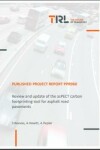 Book cover for Review and update of the asPECT carbon footprinting tool for asphalt road pavements