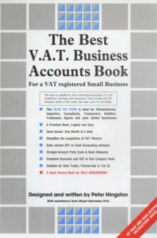 Cover of The Best V.A.T. Business Accounts Book for a V.A.T. Registered Small Business