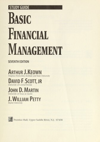 Book cover for Basic Financial Management S/G