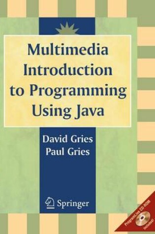 Cover of Multimedia Introduction to Programming Using Java