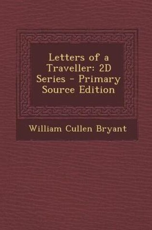 Cover of Letters of a Traveller