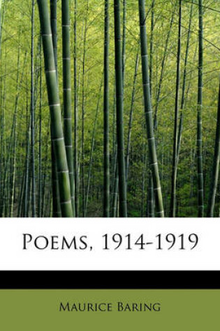 Cover of Poems, 1914-1919