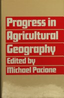 Book cover for Progress in Agricultural Geography