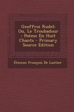 Cover of Geoffroi Rudel