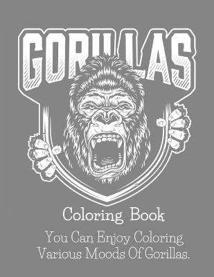 Book cover for Gorillas Coloring Book