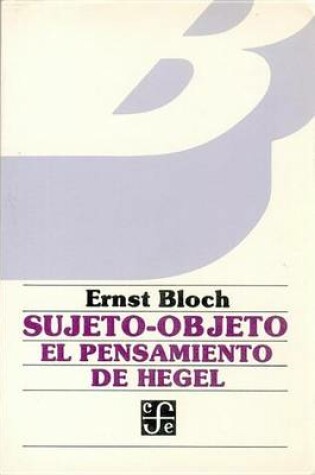 Cover of Sujeto-Objeto