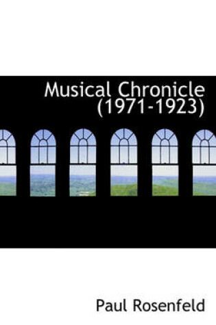 Cover of Musical Chronicle (1971-1923)