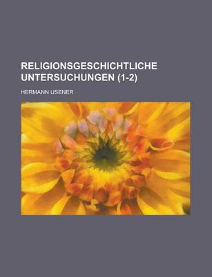 Book cover for Religionsgeschichtliche Untersuchungen (1-2)