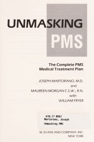 Cover of Unmasking PMS-Complete Treatmt