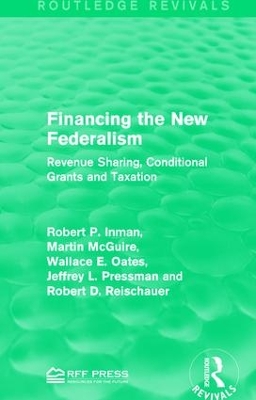 Cover of Financing the New Federalism