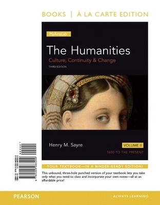 Book cover for Humanities, The, Volume 2 Alc and Revel AC Humanitiies V2 Package