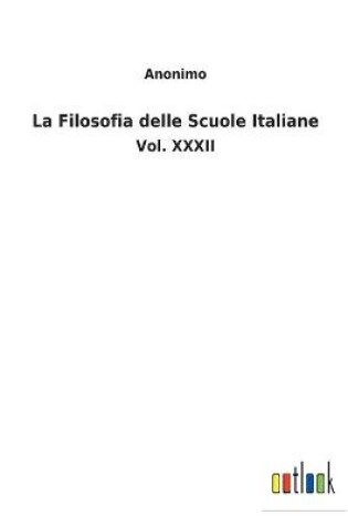 Cover of La Filosofia delle Scuole Italiane