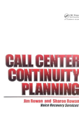 Cover of Call Center Continuity Planning