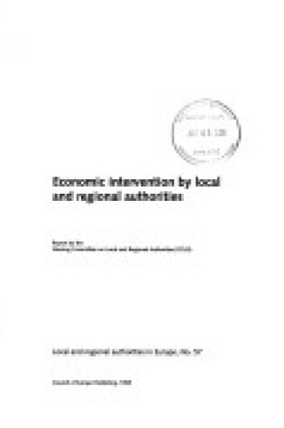 Cover of Economic Intervention by Local and Regional Authorities