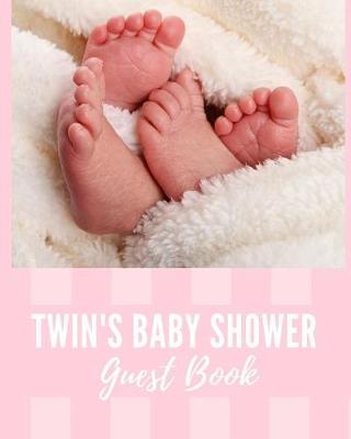 Book cover for Twin's Baby Shower Guest Book