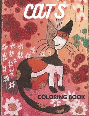 Book cover for Cats coloring book