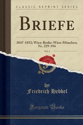 Book cover for Briefe, Vol. 4